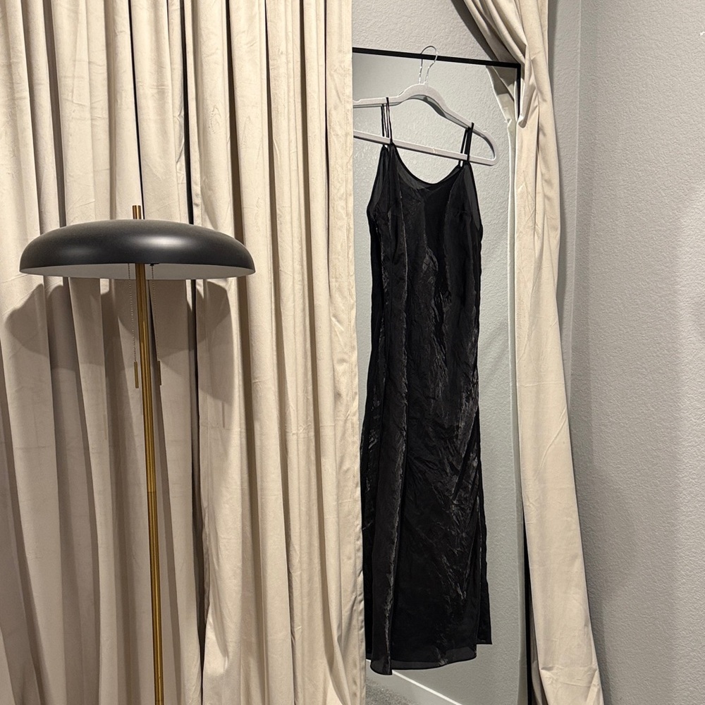 Victoria's Secret Black Satin Dress
